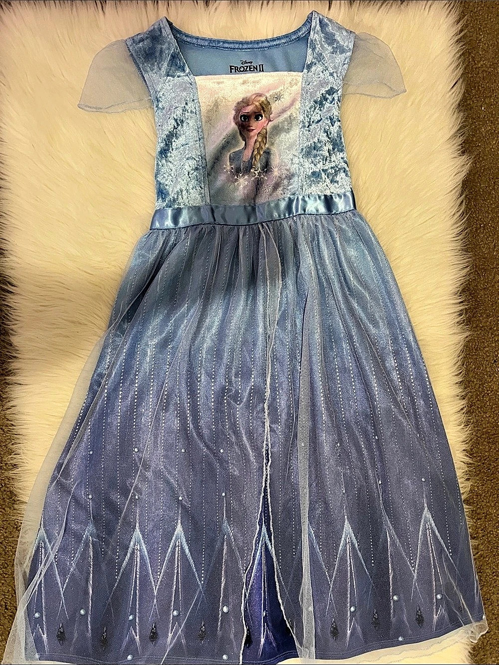 Disney Frozen 2 Elsa Costume Dress Blue & Purple